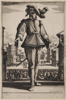 KG 10700
<br/>
Capitano ("Drie Pantalons")
<br/>
<em>Callot, Jacques (1592 - 1635)</em>